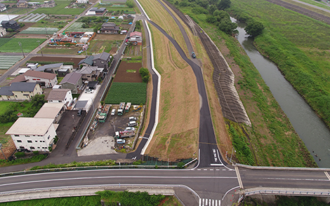 国 長良川一日市場堤防護岸工事